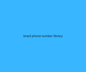 brazil phone number library