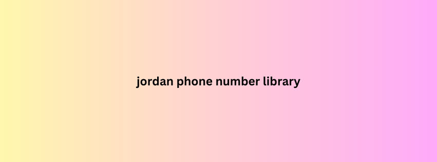 jordan phone number library