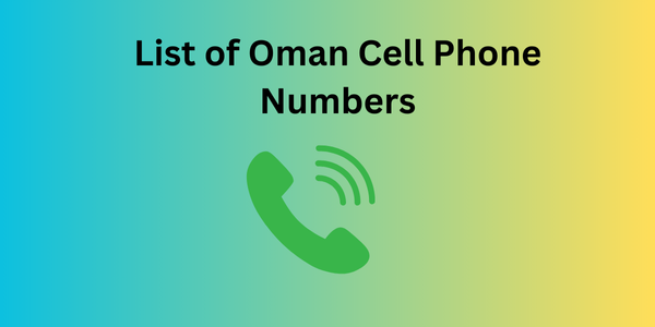 list of oman cell phone numbers